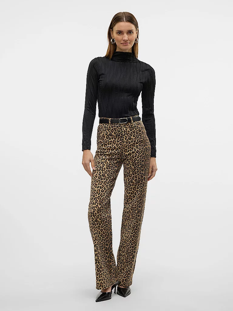 VERO MODA VMTESSA Wide Fit Jeans Camel 26/L32 2